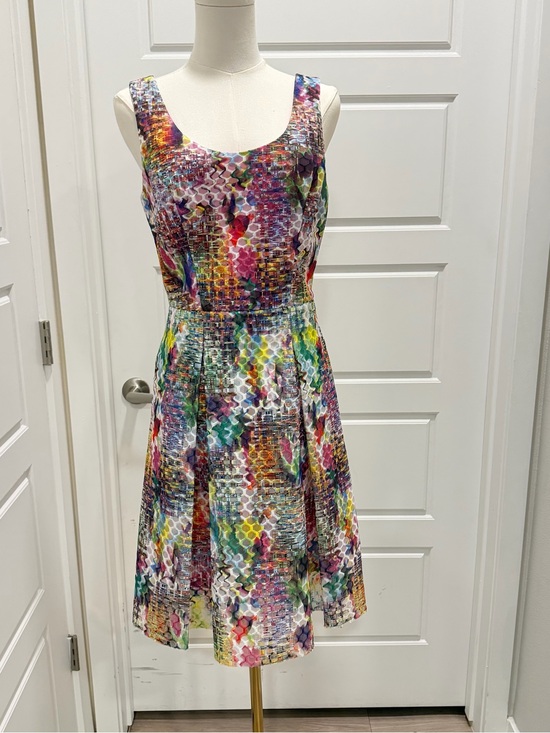 New York & Company Dresses & Skirts - New York & Company Pleated Fit & Flare with Raw Hem and Pockets